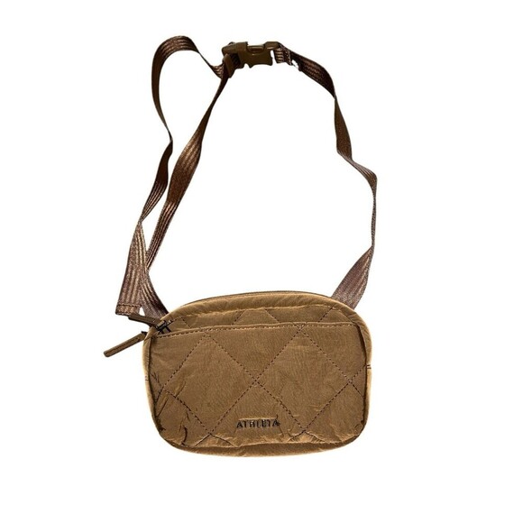 Athleta Excursion Crossbody Waist Belt Bag Fanny Pack Brown - Picture 1 of 8